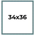 thumbnail image 1 of 34x36 Frame Blue Rustic Barnwood Solid Wood Picture Frame Width 1.25 Inches | Interior Depth 0.5, 1 of 8