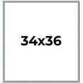 thumbnail image 1 of 34x36 Frame Blue Scuffed Farm Board Solid Wood Picture Frame Width 0.75 Inches | Interior Depth 0.5, 1 of 8
