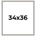 thumbnail image 1 of 34x36 Frame Silver Real Wood Picture Frame Width 1.25 Inches | Interior Frame Depth 0.5 Inches |, 1 of 8