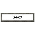thumbnail image 1 of 34x7 Frame Black-Brown Medieval Solid Wood Picture Frame | 1.5 Inch Moulding Width | Gotham Beveled, 1 of 8