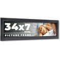 thumbnail image 1 of 34x7 Frame Black Passaggi Solid Wood Picture Frame Width 1.5 Inches | Interior Frame Depth 0.5, 1 of 8
