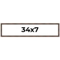 thumbnail image 1 of 34x7 Frame Brown Bamboo with Dark Coffee/Walnut Finish | Solid Wood Picture Frame Width 0.75 Inches, 1 of 8