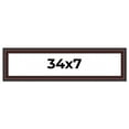 thumbnail image 1 of 34x7 Frame Brown Round Mahogany Solid Wood Picture Frame | 1.625 Inch Moulding Width | with UV, 1 of 8
