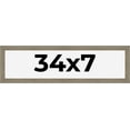 thumbnail image 1 of 34x7 Frame Gray Barnwood Rustic Solid Wood Picture Frame | 1.5 Inch Moulding Width | Includes UV, 1 of 8