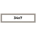 thumbnail image 1 of 34x7 Frame Grey Real Wood Picture Frame Width 1.25 inches | Interior Frame Depth 0.5 inches | Hans, 1 of 8