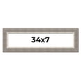 thumbnail image 1 of 34x7 Frame Grey Real Wood Picture Frame Width 2.75 Inches | Interior Frame Depth 0.5 Inches | Linus, 1 of 8
