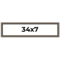 thumbnail image 1 of 34x7 Frame Silver Real Wood Picture Frame Width 1.25 Inches | Interior Frame Depth 0.5 Inches |, 1 of 8