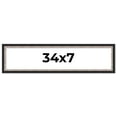 thumbnail image 1 of 34x7 Frame Silver Real Wood Picture Frame Width 1.25 Inches | Interior Frame Depth 0.75 Inches |, 1 of 8