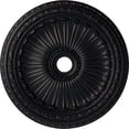 thumbnail image 1 of 35 1/8"OD x 4 7/8"ID x 2 1/2"P Viceroy Ceiling Medallion (Fits Canopies up to 4 7/8"), Hand-Painted Steel Gray, 1 of 6