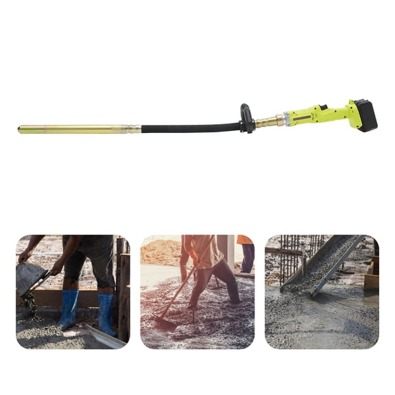 35*10.5cm Green Portable Concrete Vibrator Cordless Vibrating Tool With Battery Charger FreeStanding 850W