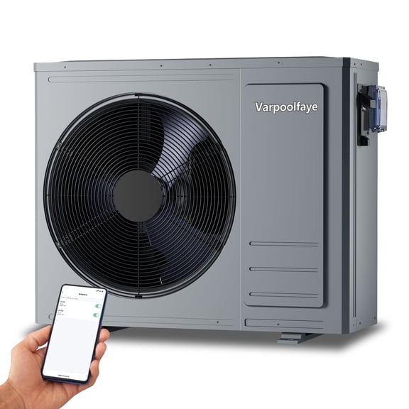 35,100 BTU Swimming Pool Heat Pump Electric Pool Heater for Above Ground and In Ground Pools Up to 10,000 Gallons,Heating and Cooling Pool Heater 220V