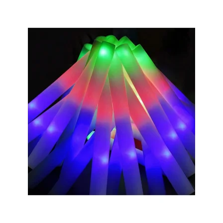 35/105 PCS Foam Glow Sticks Bulk Colorful LED Light Up Stick 3 Flashing Modes For Birthday Wedding Christmas Concert Rave Party