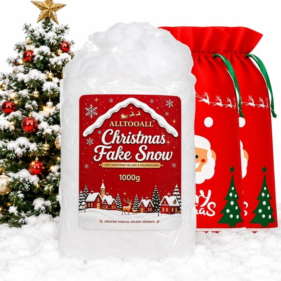 35.3oz/1000g Christmas Fake Snow Cloud Decor White Artificial Fluffy Snow VT04