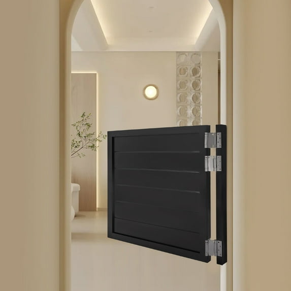 Cafe Door Swinging Door Pine Wood Saloon Door Includes Hinges Black