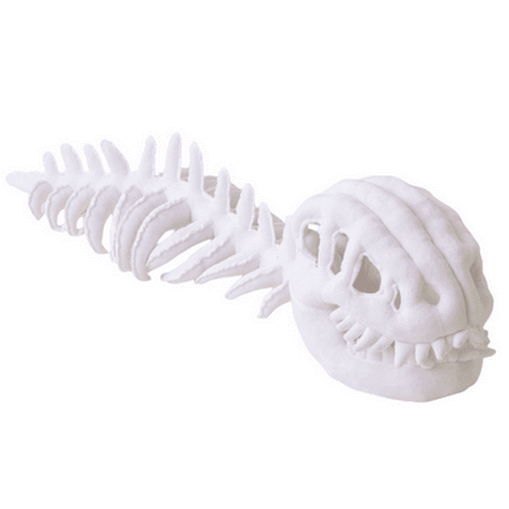 35.4 Inches Spinosaurus Plush Dino, Dinosaur Skeleton Headpiece, 3D Spinosaurus Funny Dinosaur Skeleton Plush with Spine Extension for Parties Gifts White