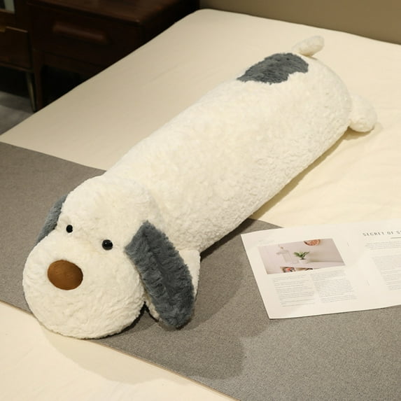 35.4" Large Dog Stuffed Animal – Soft Weighted Puppy Plush Body Pillow, Ultra-Soft Stuffed Dog Pillow for Home Décor, Sofa, Bed, Office & Relaxing Cuddles,Cozy Dog Plush Gift for Christmas & Birthday