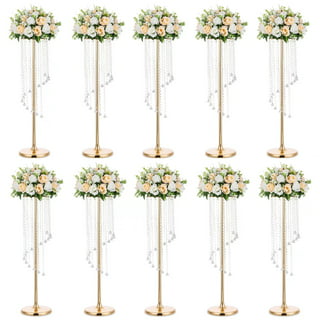 TABLECLOTHSFACTORY 14 Round Glass Mirror Wedding Party Table Decorations  Centerpieces - 4 PCS