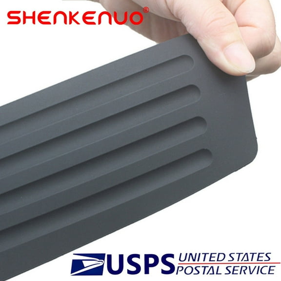 35.4 inch Rear Bumper Guard Trunk Edge Sill Black Rubber Protector Cover For Car SUV, US Stock ,C07
