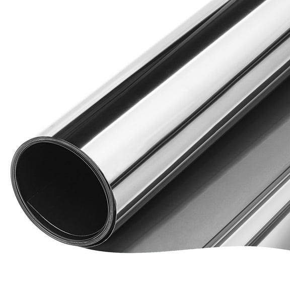 LKYICNHY 35.4"X157.5" Daytime Privacy Window Film, Heat Control & UV Blocking Reflective Mirror Adhesive Film See Out Not in for Home and Office,Black Silver