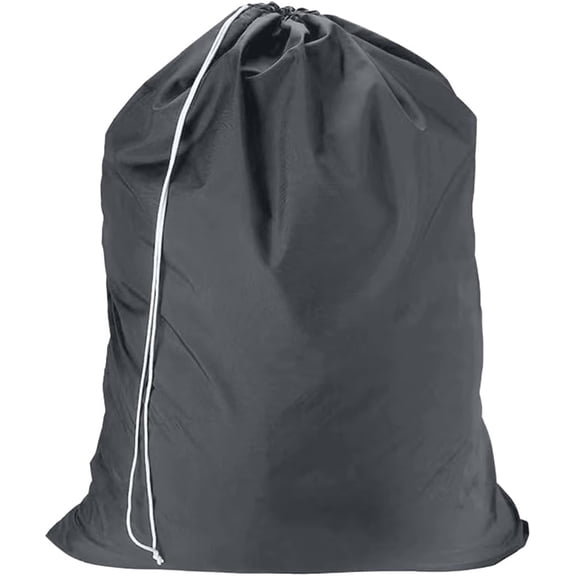 35.4 x 23.6 Inch Gray Drawstring Laundry Bag Dirty Clothes Pouch Large Cloth Rectangle Oxford Heavy Duty Locking Closure Camping Hamper Pouch for Apartment Dorm Washing Machine Travel Garment