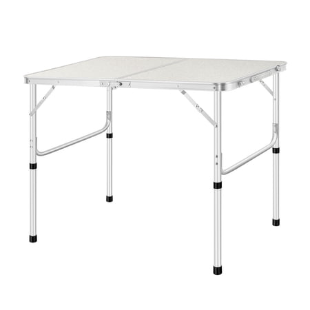 35.43*23.62in Folding Table White Compact and Convenient Foldable Design Ideal for Indoor and Outdoor Use Lightweight Portable Folding Table Versatile Utility for Events Camping Picnics and More