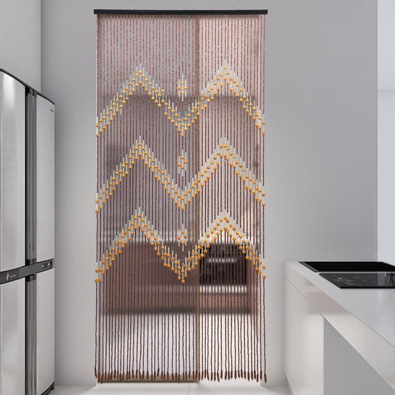 35.43*76.77 Natural Bamboo 52 Strands Handmade Curtain Beads Window Door Shoji Room Divider for Living Rooms