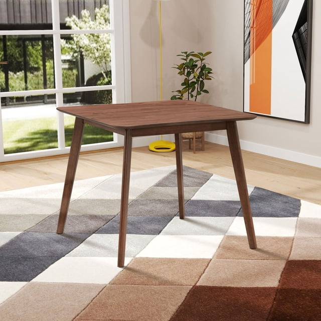 35.43 Inch Dining Table, Square Kitchen Dining Table for 4 Persons ...