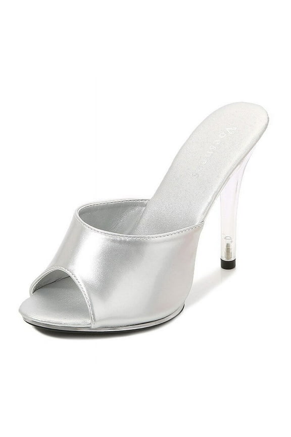 35-43 Women's Sexy Super High Heels 11CM High Nightclub Transparent Slippers Fun Shoes Oversized Shoes LFD