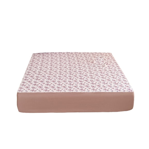 35.43X78.44In Fitted Sheet Comfortable Cool Fitted Sheets With Floral Patterns Mattress Protective Cover Easily To Clean And Maintain Singles Bed Sheets