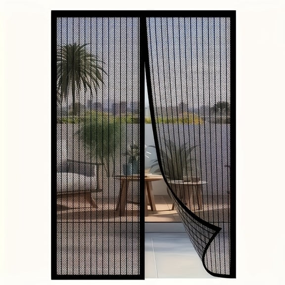 35.43x82.68inch Heavy-Duty Magnetic Screen Door - Self-Sealing, Hands-Free Mesh for Insect Protection, Pet Friendly, Easy Installation, Magnetic Anti-mosquito Screen Window Screen Door Curtain