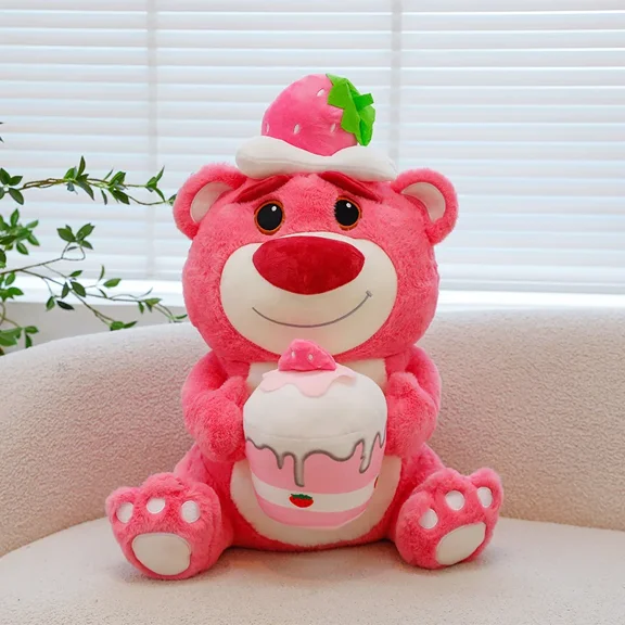 35/45cm Strawberry Bear Lost Plush Toy Cute Pillow Doll Children's Birthday Christmas Gift