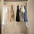 thumbnail image 1 of 35-47 Inch Adjustable Closet Rod Closet Mounted Rod Wall Mounted Hanging Rod, 1 of 11