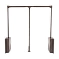 thumbnail image 1 of 35-47 Inch Adjustable Closet Rod Closet Mounted Simple Pull Down Clothes hanger, 1 of 10