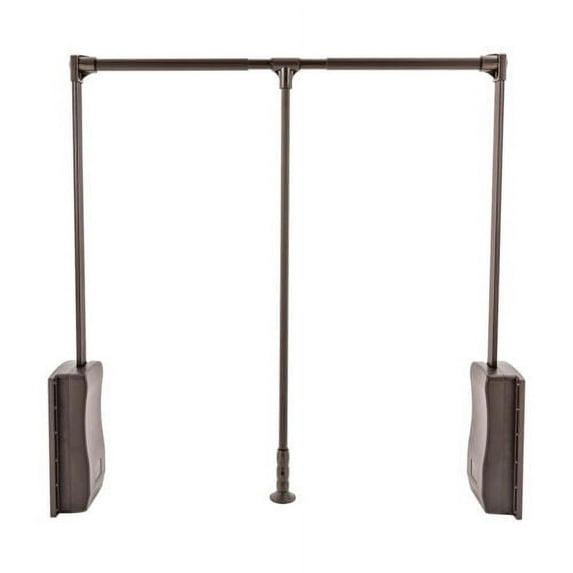 35-47 Inch Adjustable Closet Rod Closet Mounted Simple Pull Down Clothes hanger