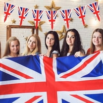 35.4x23.6 Inch British Union Jack Flag with Eyelets for Pole Display