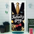 thumbnail image 1 of 35.4x70.8 Inches Happy Father''s Day Door Cover Banner Black Suit Tie Gifts Porch Sign Hanging Backdrop Party Supplies Indoor Outdoor Family Celebrations Wall Front Door Home Decor, 1 of 6