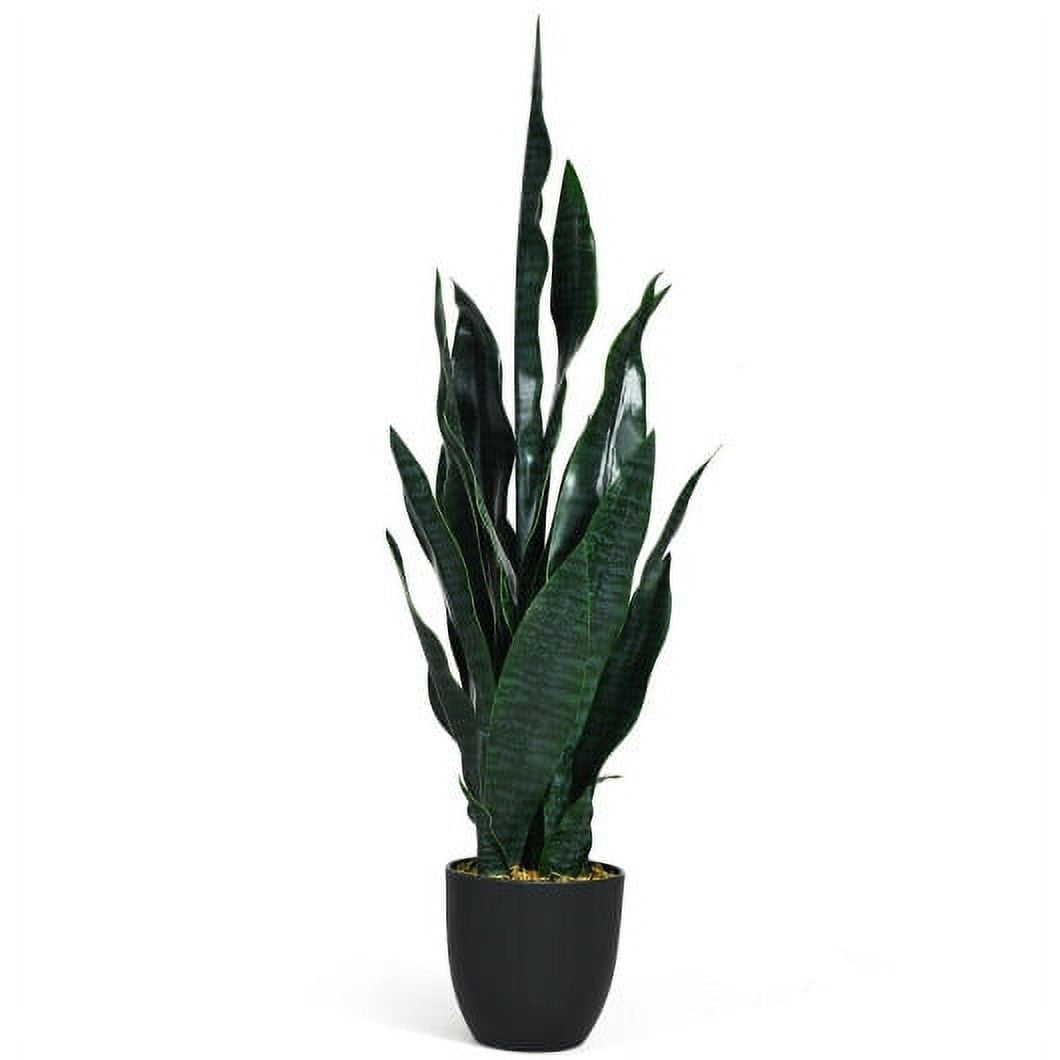 35.5 Inch IndoorOutdoor Artificial Fake Snake Plant