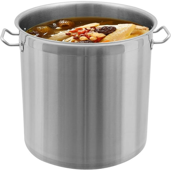 Stainless Steel Large Stock Pot with Draining Bucket, 35.5 Qt Cooking Pot Stockpot with Strainer & Lid, Seafood Boil Pot Turkey Fryer Pot, Multi-Pot for Soup, Stew & Sauce (12.8in)