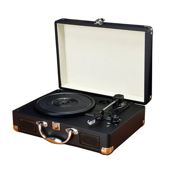 35.5 X 26 X 33.5cm Retro Gramophone Multi-function Portable Bluetooth Vinyl Record Turntable Player ,Accurate Channel Search