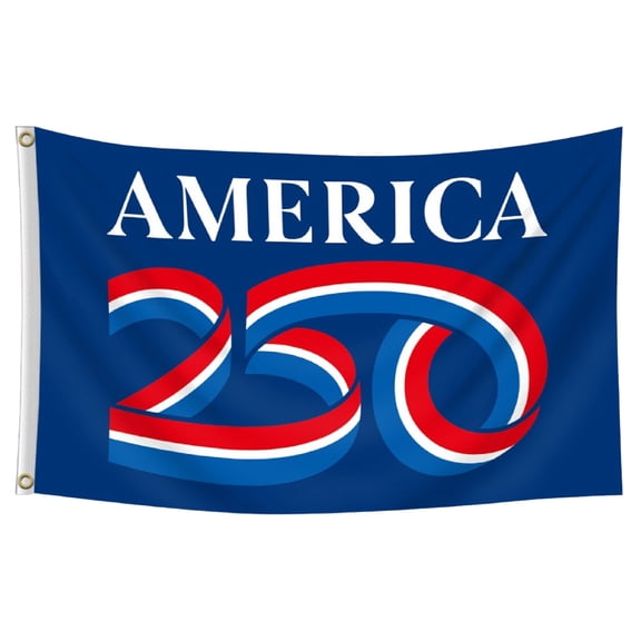 35.5" x 59" Red White Blue Independence Day Banner, 4th of July decorations America 250, Backyard BBQ Setup and Fireworks Watch Party Decor for Outdoor Hanging Display and Fence Decor