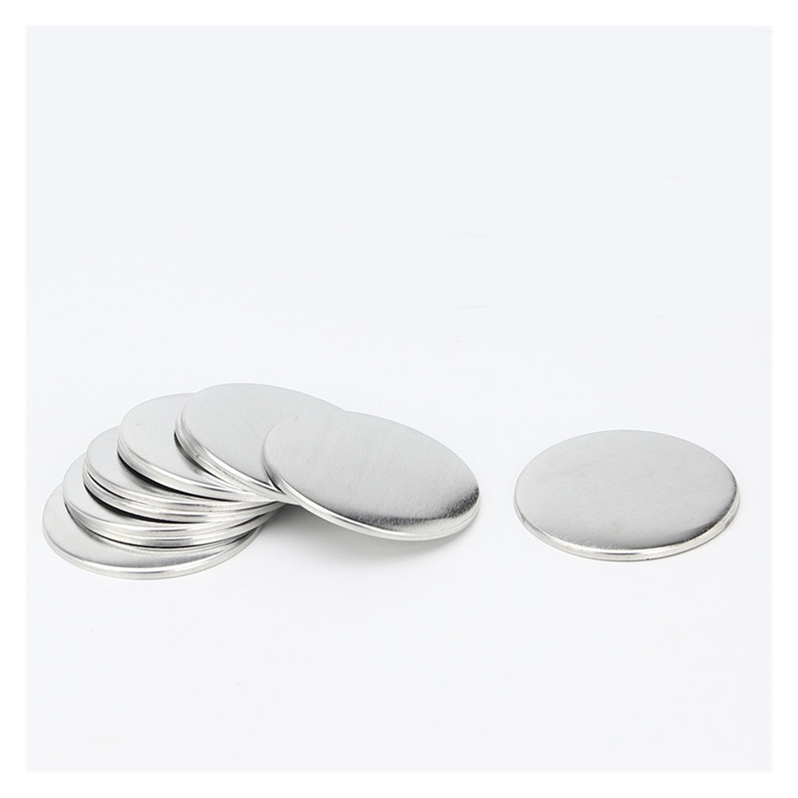 35/55mm 50/100SetsBlank Bad Pin Button Maker Parts Metal DIY Button Material Supplies Reflective Back For Button Maker Machine Round