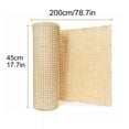 thumbnail image 1 of 35-60cm Width 1/1.5/2 Meters Length Plastic Rattan Cane Webbing Roll Wicker Sheet Outdoor Chair Table Furniture Repair Material, 1 of 6