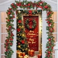 thumbnail image 1 of 35×71In Christmas Decorations Door Cover Merry Christmas Door Cover, 1 of 6