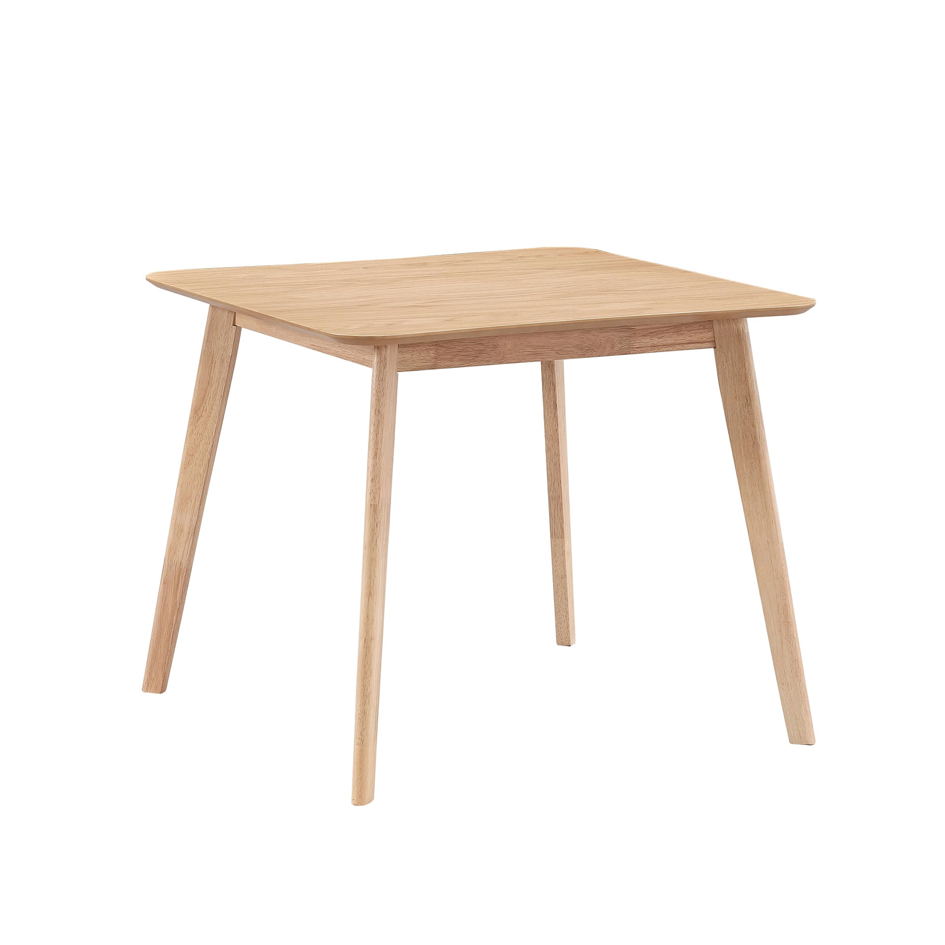 35.72 Inch Square Solid Wood Dining Table For 4, Modern Style ...