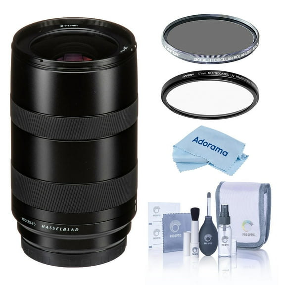 Hasselblad 35-75mm f/3.5-4.5 XCD Lens, Bundle with Tiffen 77mm UV and CPL Filters
