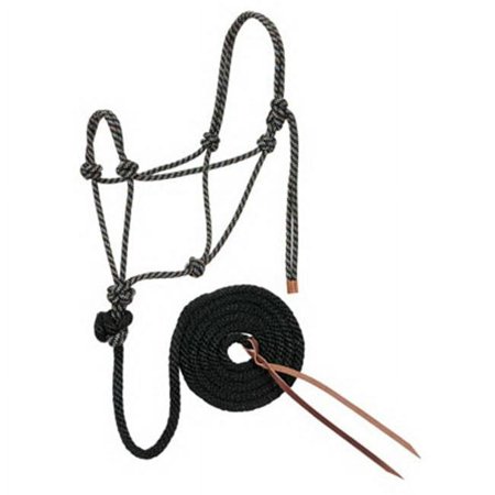 35-7800-R9 0.5 x 10 in. Black & Tan Halter