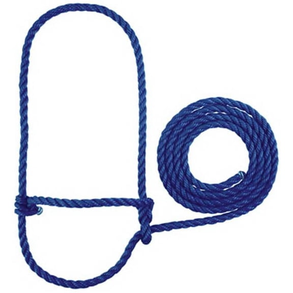 35-7900-BL 7 ft. Poly Rope Halter - Blue