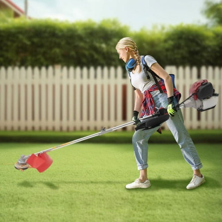 35.88 CC 4 Stroke Gas Power String Trimmer Lawn Grass Cutter Weed Edger