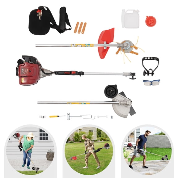 35.88CC 4 Stroke Gas String Weed Trimmer Weed Eater Weed Wacker Grass Cutter
