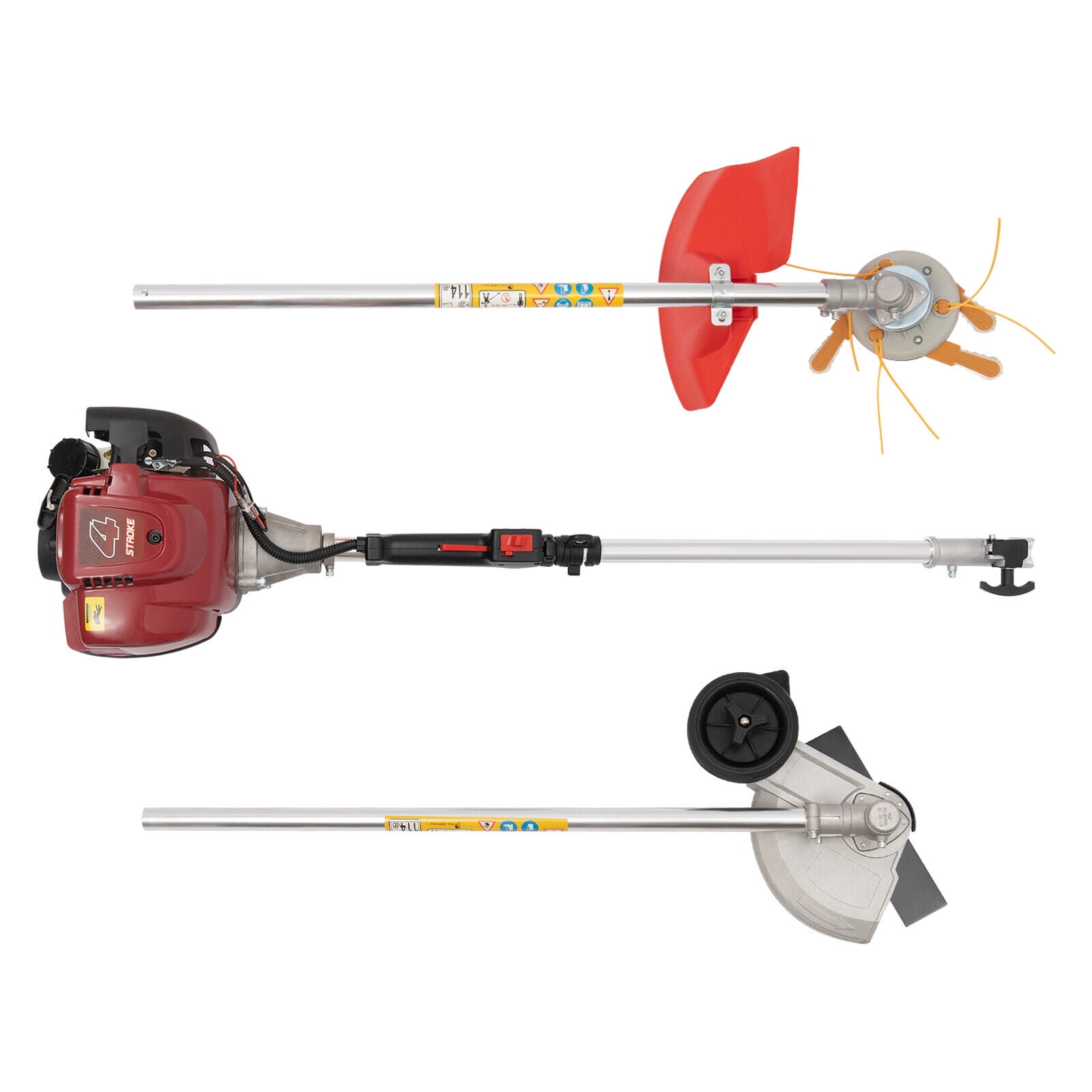 35.88CC Weed Wacker, 4 Stroke Gas String Weed Trimmer Weed Eater Weed Wacker Grass Cutter with 2 Blade Heads, Grass Tools Weed Eater for Garden Yard & Urban Greening